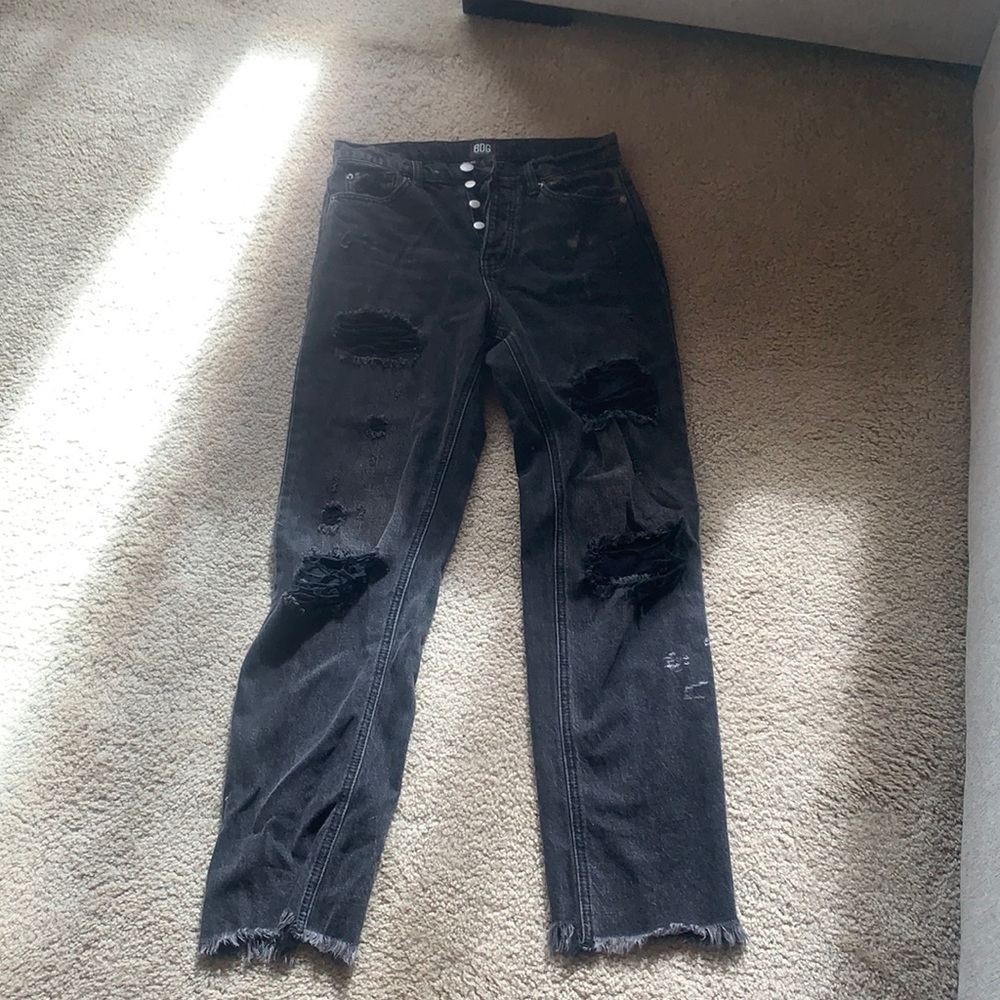 BDG high waisted black jeans